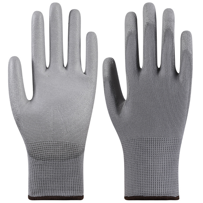 Guantes de protección laboral Star Yu Guantes antiestáticos delgados antideslizantes y resistentes al desgaste Star Yu PU508 recubiertos con palma