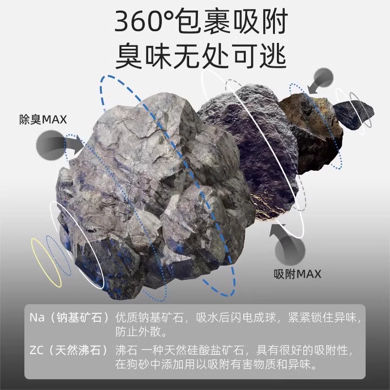 mineral natural a base de sodio arena de gato 10 kg arena de mineral de bajo polvo carbón activado desodorización aglomerados minerales de bentonita arena de gato