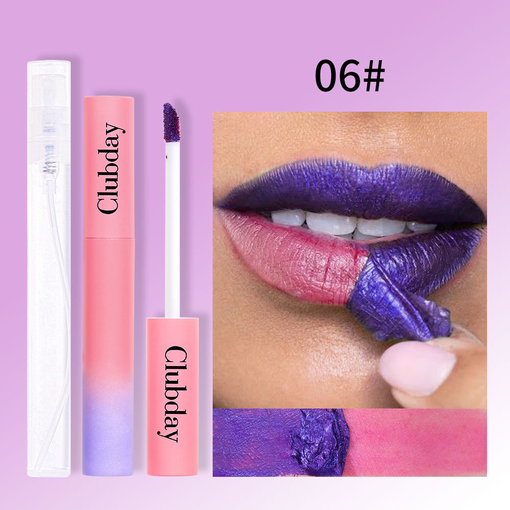 Clubday Matte mist Top Non-stick cup lip gloss six color tearing red lip glaze