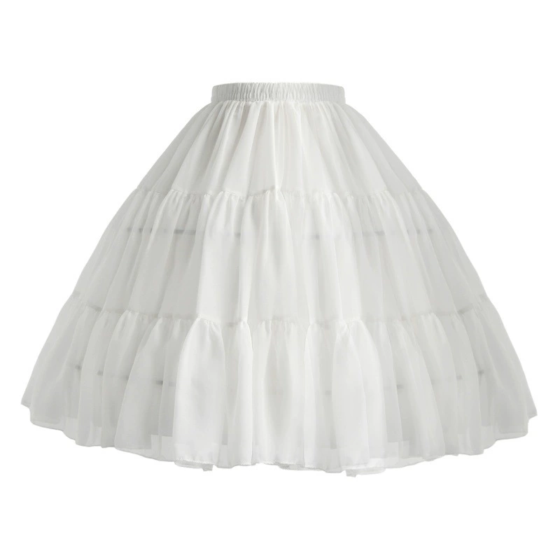 Юбка Лолиты Лолита насилие Елочка поддержка Регулируемая ежедневная юбка 55 см заводское качество красивая цена