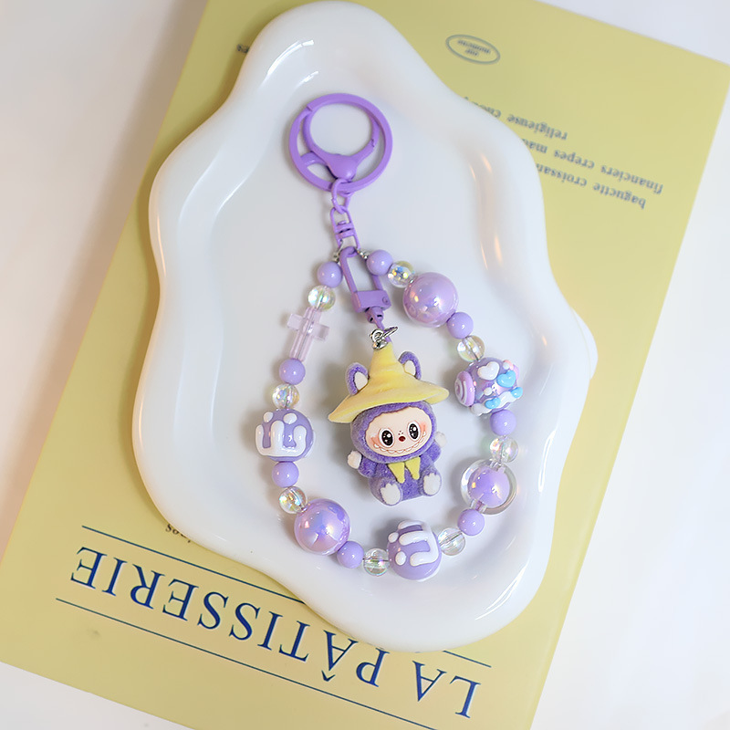 ネット赤クロスボーダー植毛魔法使いlabubuキーホルダー人形ストラップアニメ萌え粒バッグチェーンアクセサリー|undefined