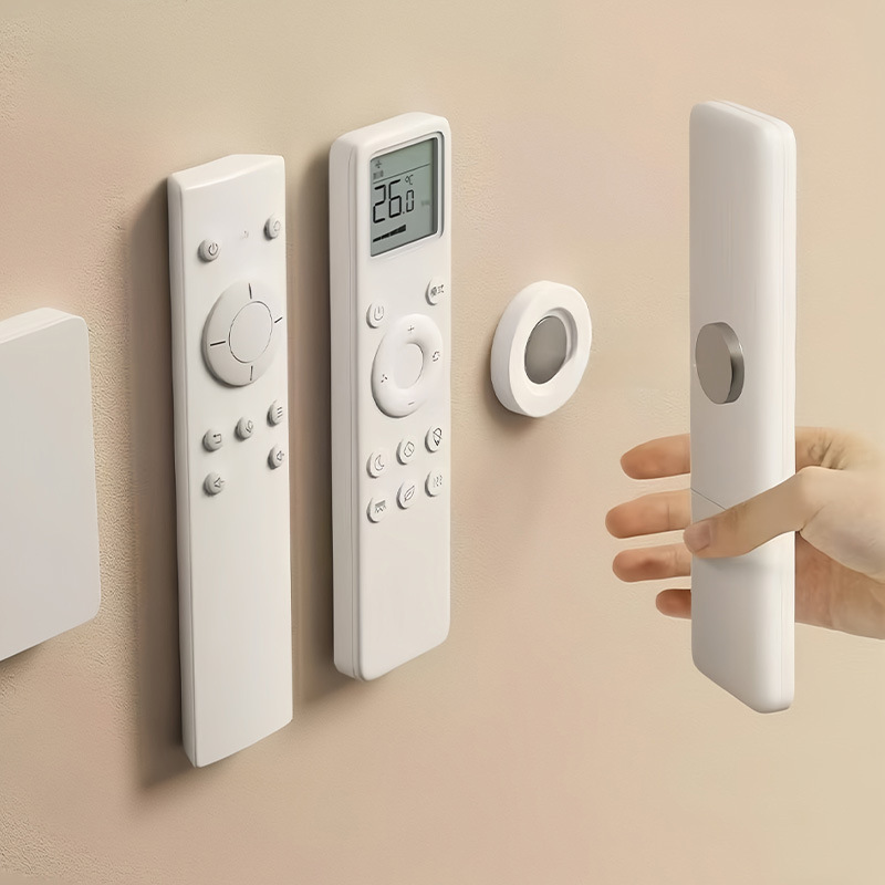 壁に穴を開けずに収納できるリモコン磁気ステッカー、壁掛け強力磁気シート電源タップホルダー、マザーフック|undefined