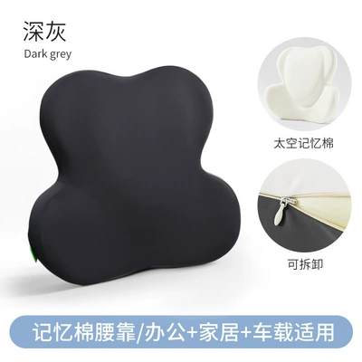 Sedentary Cushion Ergonomic Car: Waist support - pure-dark-gray