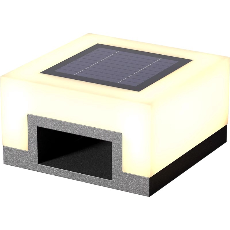 Jardín lámpara Villa Puerta pared creativa simple comunidad Parque decoración lámpara de techo solar lámpara de pilar al aire libre