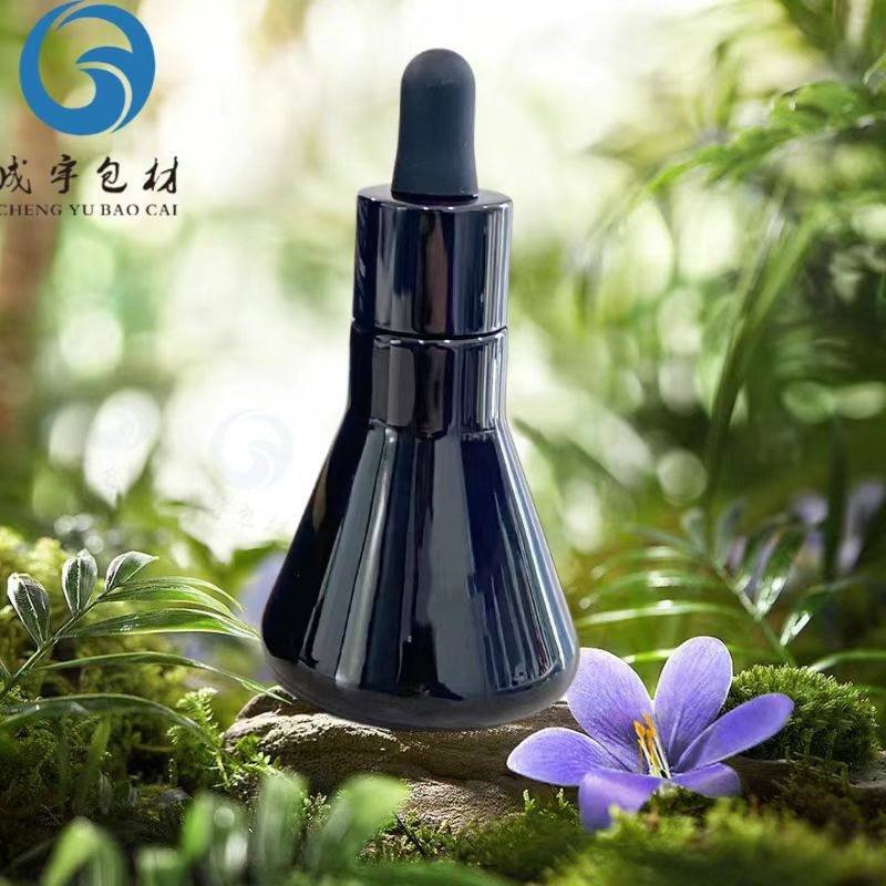 新款15ml 30ml锥形精华液瓶  胶头滴管瓶精油瓶 护肤品分装瓶包材