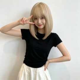 韩系少女时尚潮流波波头短直发优质玫瑰网哑光丝源头厂家现货直销