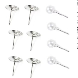 in stock wholesale stainless steel pearl cross bowl holder temperament high-end earrings earrings earrings earrings accessories