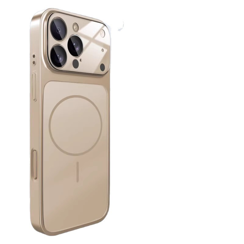 适用苹果17promax手机壳原机无线磁吸充电磨砂玻璃iPhone16保护套|undefined