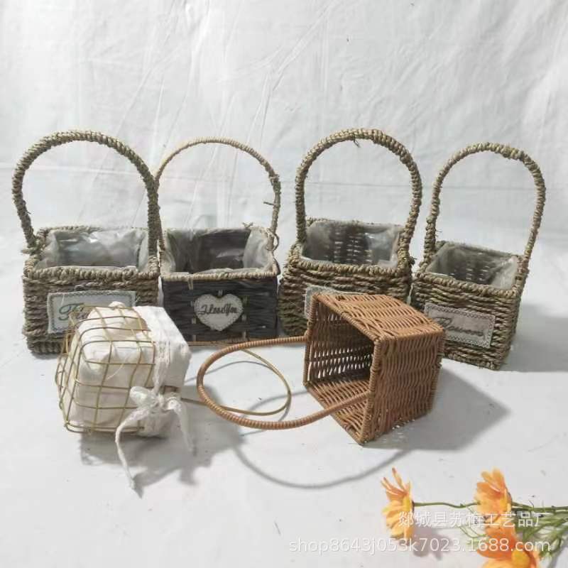 Factory supply fabric flower basket wedding gift shop escort gift female bridesmaid wedding back gift basket Baby Full Moon wedding flower basket Factory supply fabric flower basket wedding gift shop escort gift female bridesmaid wedding back gift basket Baby Full Moon wedding flower basket