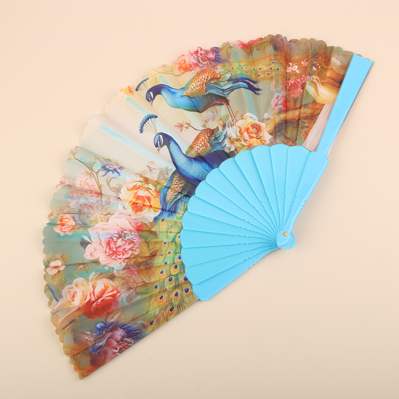 Abanico Plegable de Encaje de Plástico, Estampado, para Danza image 99