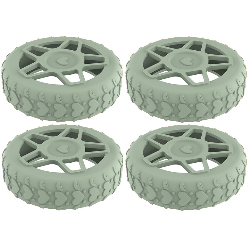 Caster shoesスーツケースホイールシリコン保護カバー耐摩耗性全包スーツケースホイールシリコン保護カバー