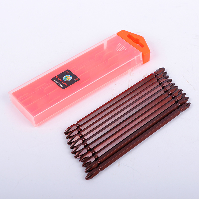 Gangchen manufacturer multi-specification double-section screwdriver boxed 65-length industrial-grade electric bit lengthened screw bit