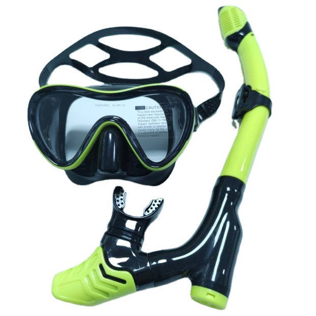 Snorkeling two treasure HD liquid silicone diving mirror full dry snorkeling tube snorkeling set factory direct wholesale