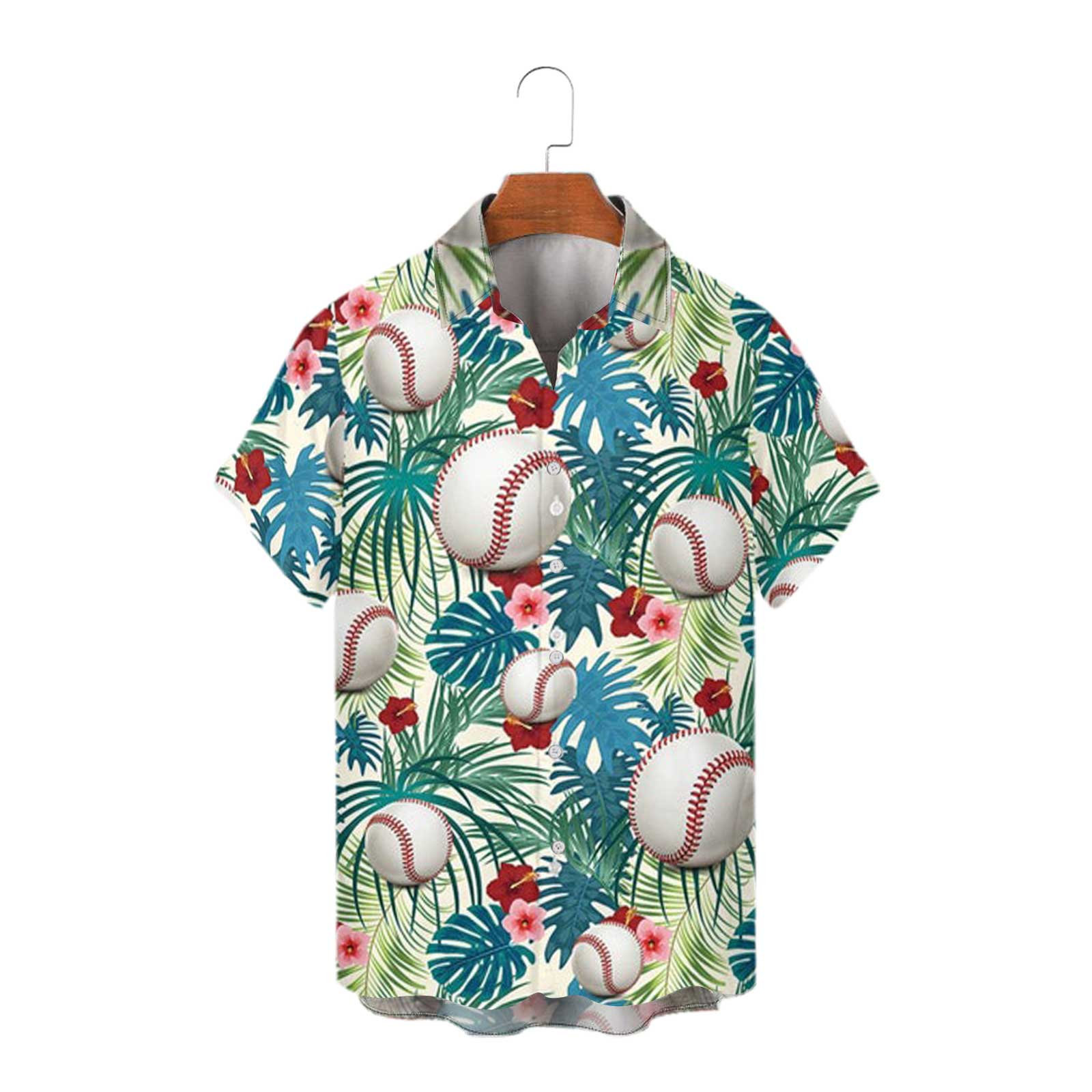 Playa hebilla serie deportes año nuevo camisa cárdigan camisa casual seis hombres Navidad transfronteriza 2024 corto Europa y América