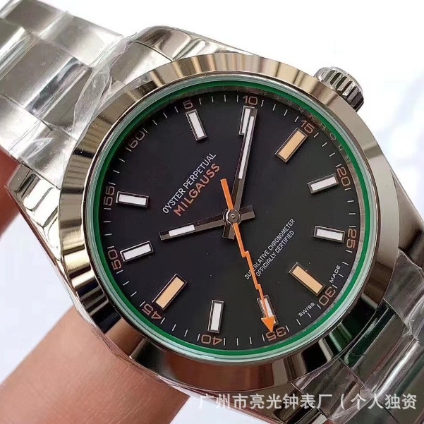 Laojia diario reloj de pulsera Airbag reloj mecánico automático para hombres de negocios nocturna correa de acero impermeable zafiro viento