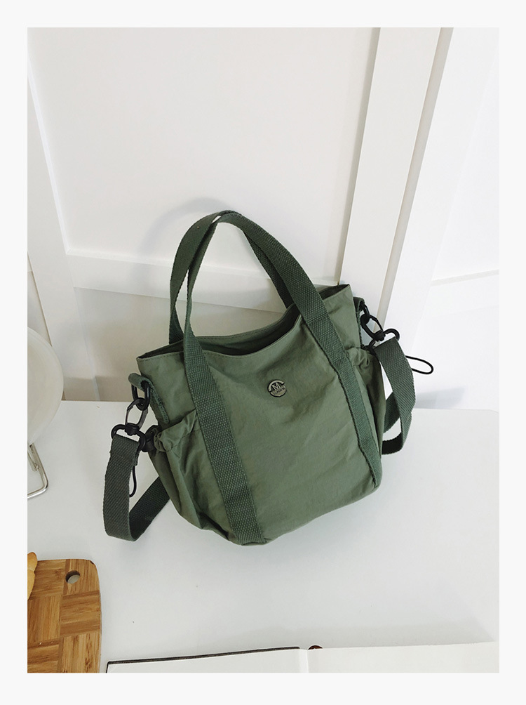Damen Tragetasche Aus Canvas, Handtasche Mit Schultergurt_voghion.com