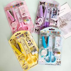 Sanrio stationery set student stationery scissors stapler tape sticker set school supplies children's gifts