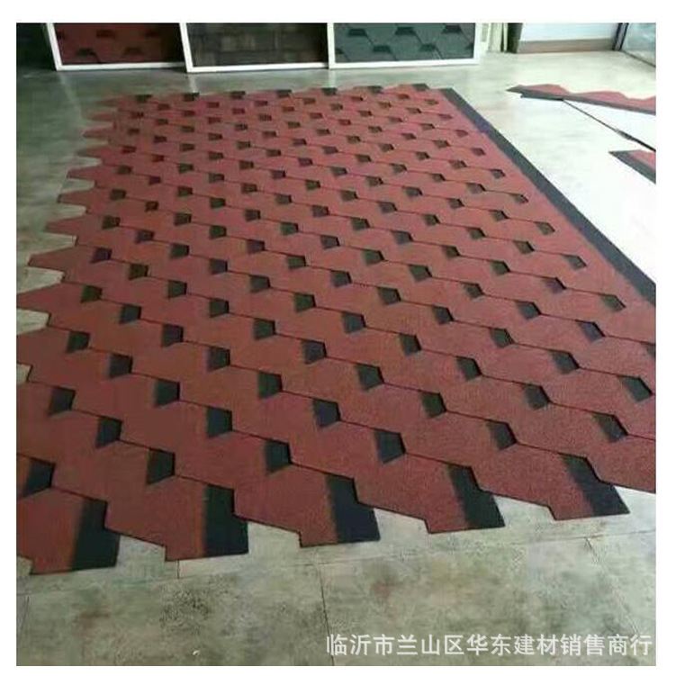 惠民多彩玻纤瓦沥青油毡瓦博兴沥青瓦隔热瓦无棣中国红沥青瓦别墅