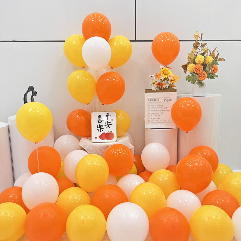 10inch Orange and Yellow Balloon Set for Kidsren's Festival Birthday Decoration Balloons Classroom Decoration Shopping Mall Opening Balloons 10inch Orange and Yellow Balloon Set for Kidsren's Festival Birthday Decoration Balloons Classroom Decoration Shopping Mall Opening Balloons