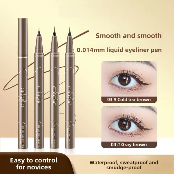 Laipin Shanggeng Ultra-Fine Liquid Eyeliner Pen with Smooth Color, Waterproof, Long-Lasting and Not Easy to Smudge Liquid Eyeliner Pen Eyeliner