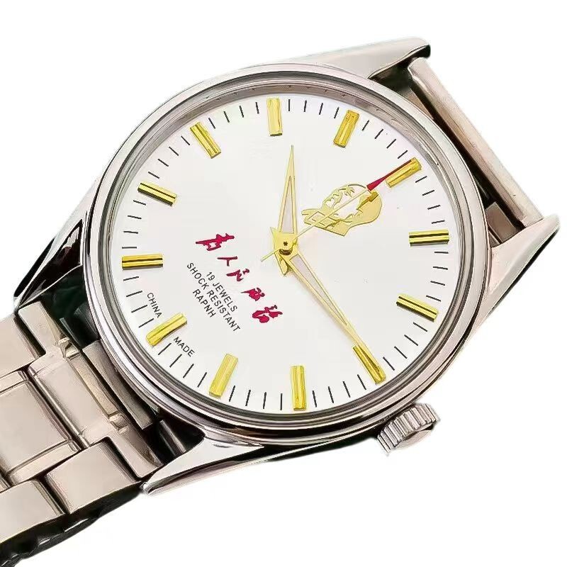 7120 Movement Manual Winding Mechanical Watch for Men with Large Dial, Old Shanghai Style Manual Winding Mechanical Watch