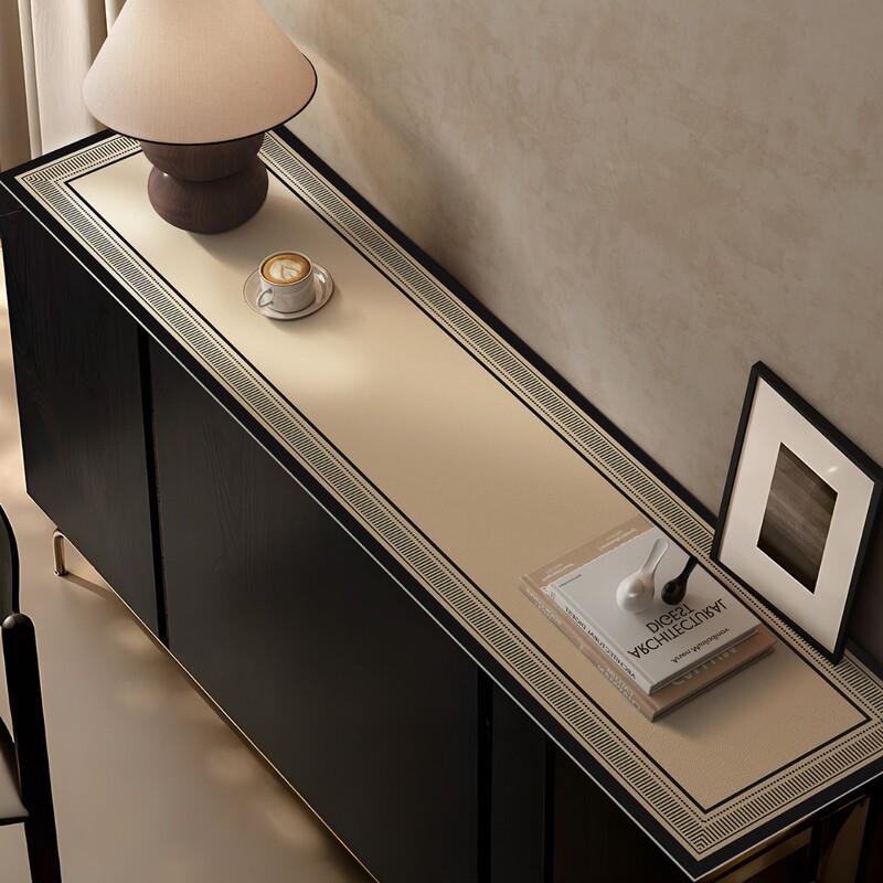 Light Luxury and High-End Sideboard Table Mat Waterproof and Oil-Proof No-Wash Tv Counter Top Protection Mat Entrance Shoe Cabinet Mat
