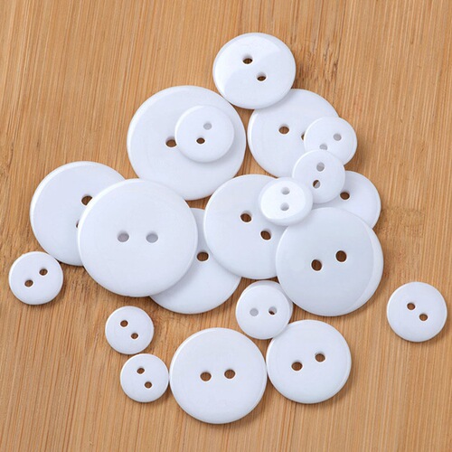 Resin bread button, four-eye button, quilt cover, underwear pad button, transparent shirt button, flat two-eye button