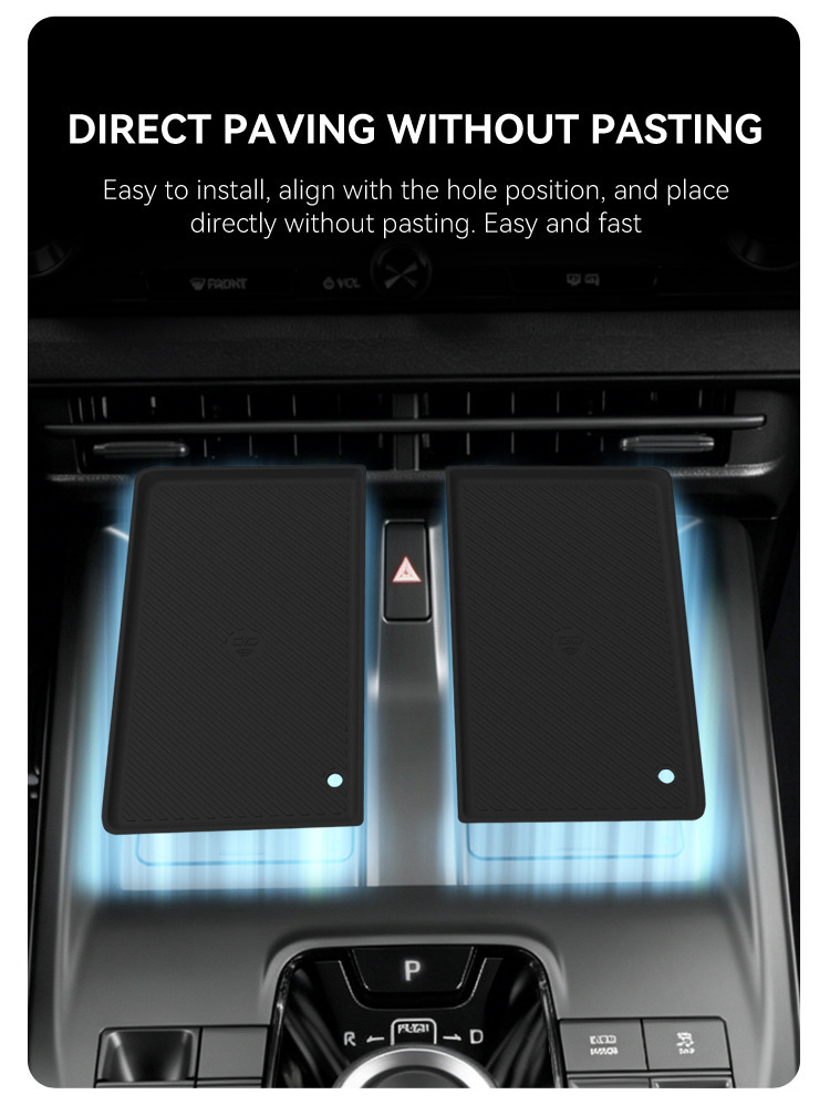 Suitable for 26 models of BZ4X, central control phone wireless charging silicone mat, car storage mat, anti-slip mat, interior accessories
