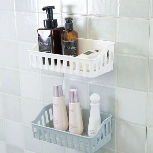 Huisi shampoo storage rack wall-mounted bathroom sink storage rack storage box punch-free bathroom storage rack