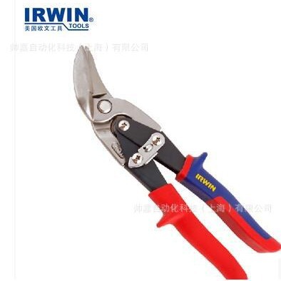 IRWIN欧文工具不锈钢重型铁皮剪刀航空偏移白铁剪工业剪