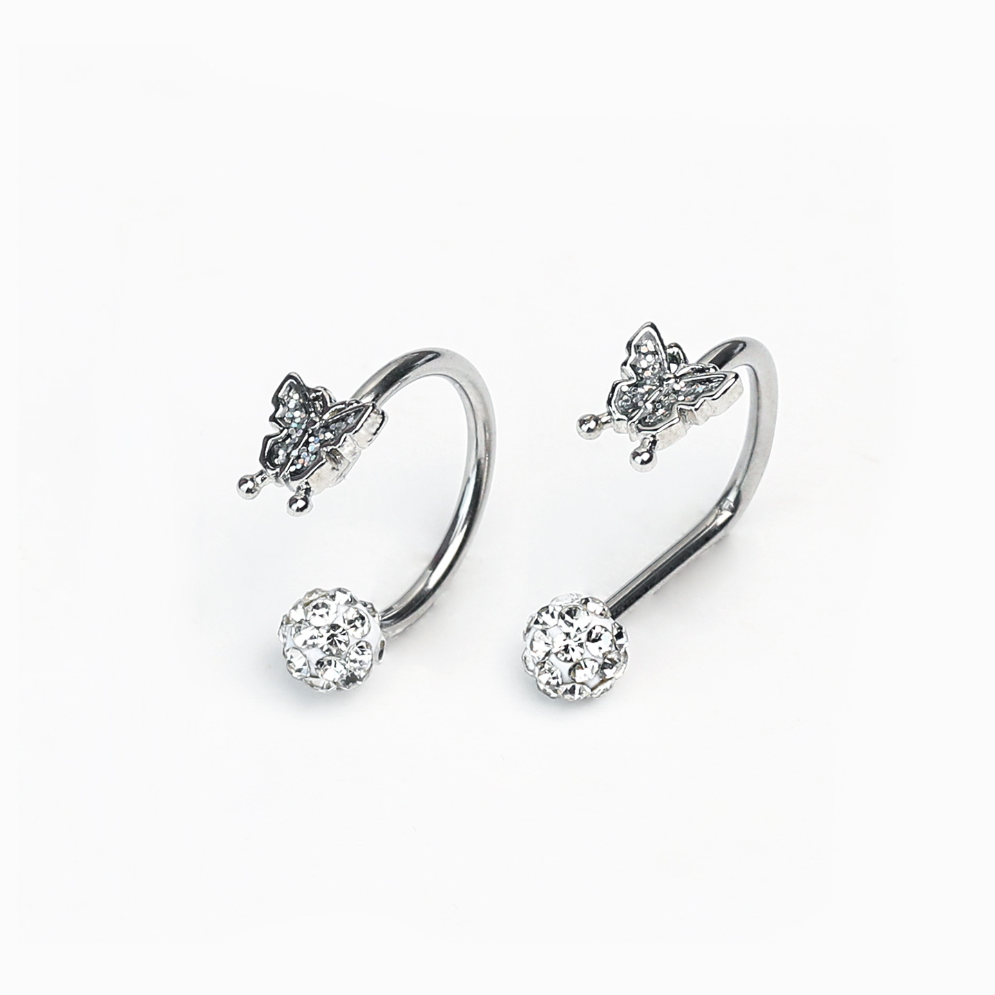 16G labret stud size and finish detail