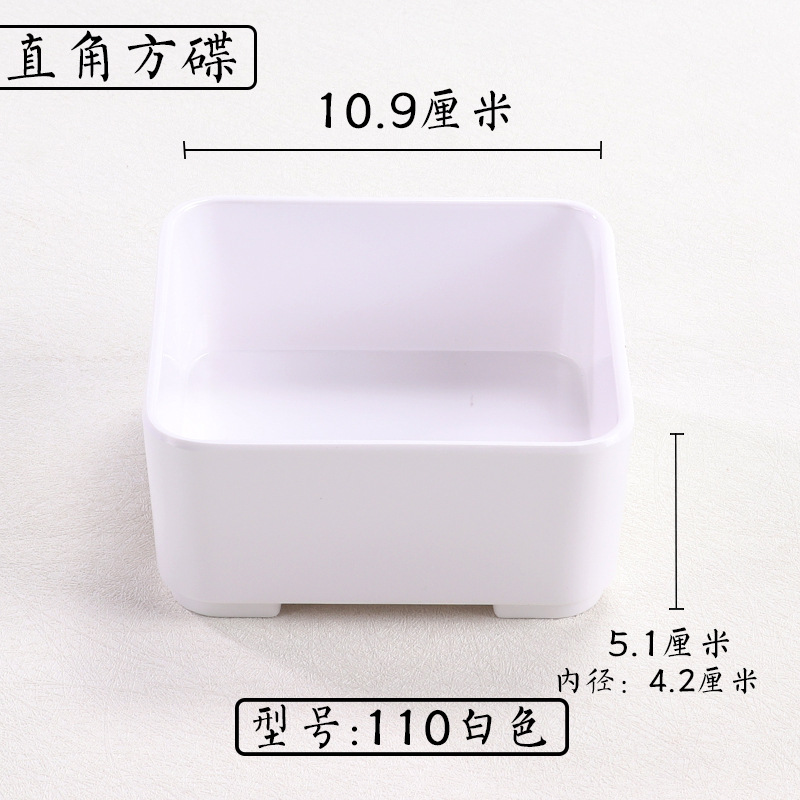 El plato de frutas de autoservicio del hotel de melamina Tangquan se puede superponer con un plato de bocadillos de porcelana de imitación.