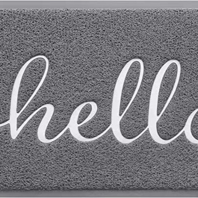 Černá rohožka ke dveřím moderní protiskluzová na špínu_voghion.com