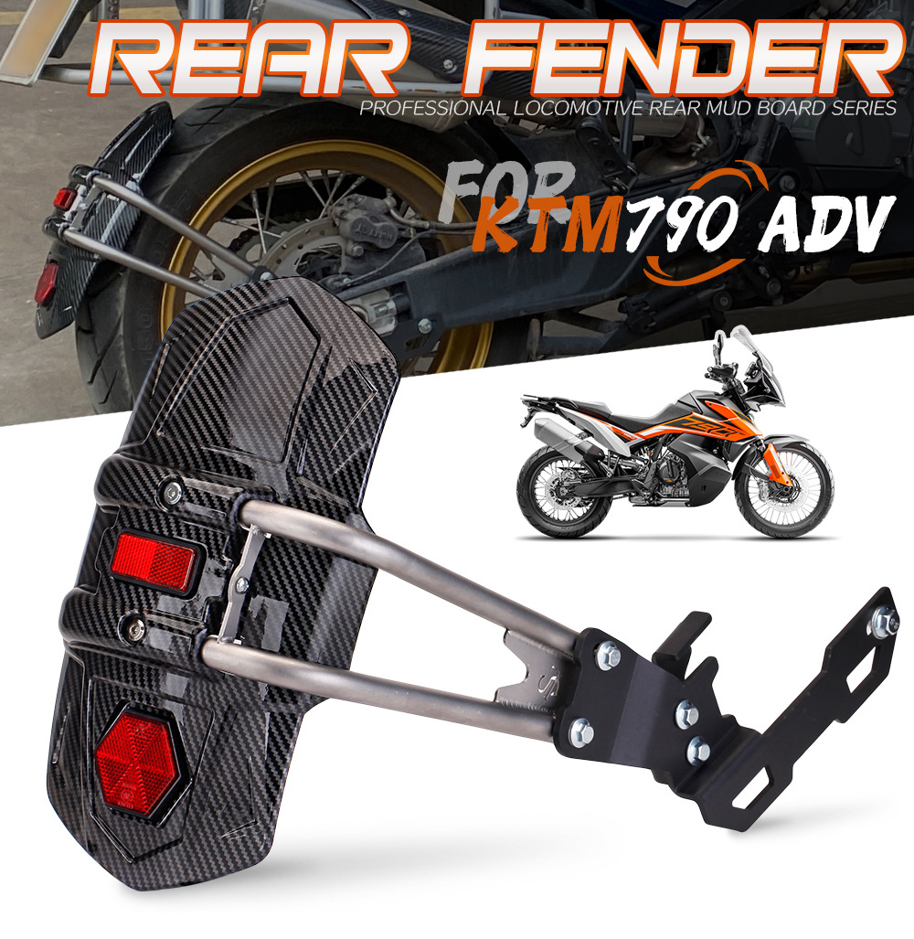 Suitable for Dongfeng 800Mt Duke790Adv Motorcycle Modified Rear Wheel Fender with Reflector