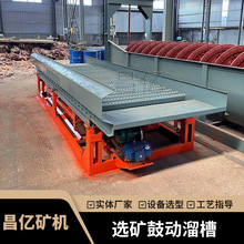 昌亿鼓动溜槽解决溜槽易板结难题 高效回收砂金矿 碳钢材质更耐用