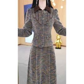 两件套新款加厚美瑞30天内洋气遮肉时尚衣橱小香风套装裙加绒秋冬