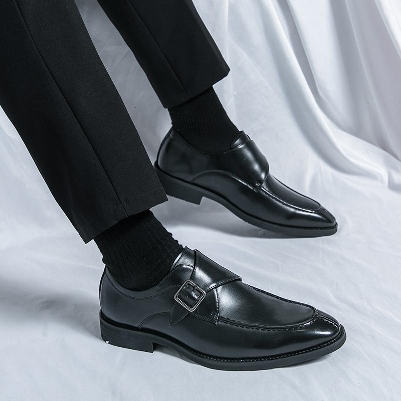 Zapatos de hombre de gran tamaño transfronterizo de moda casuales zapatos de derby estilo británico zapatos de cuero de un pie zapatos de negocios zapatos de elevación