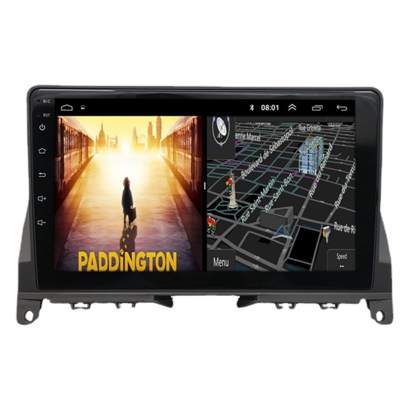 Aplicable a 07-10 mercedes-benz C180 C200 W204 android reproductor de navegación que invierte la imagen del coche mercedes-benz