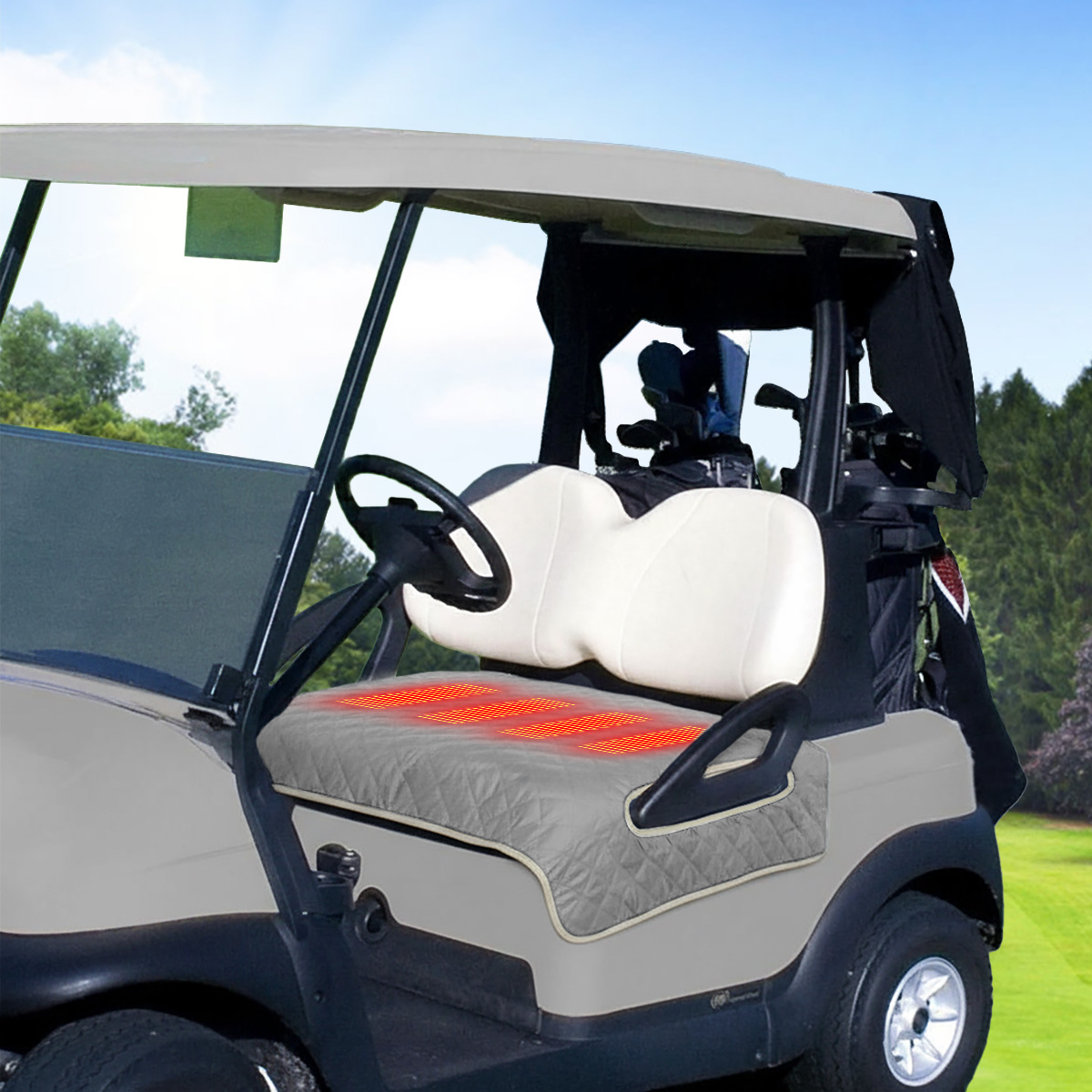 Cross-Border Golf Cart Heating Pad USB Heated Seat Cushion Winter Seat Warmer Low Voltage Portable Electric Blanket Wholesale