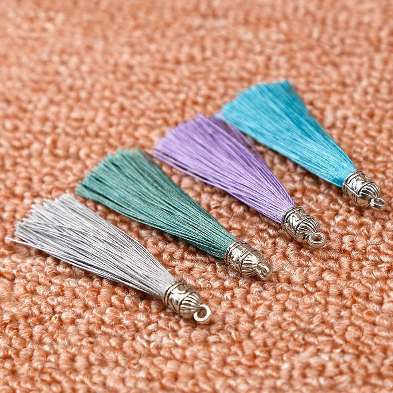 small earrings with tassels