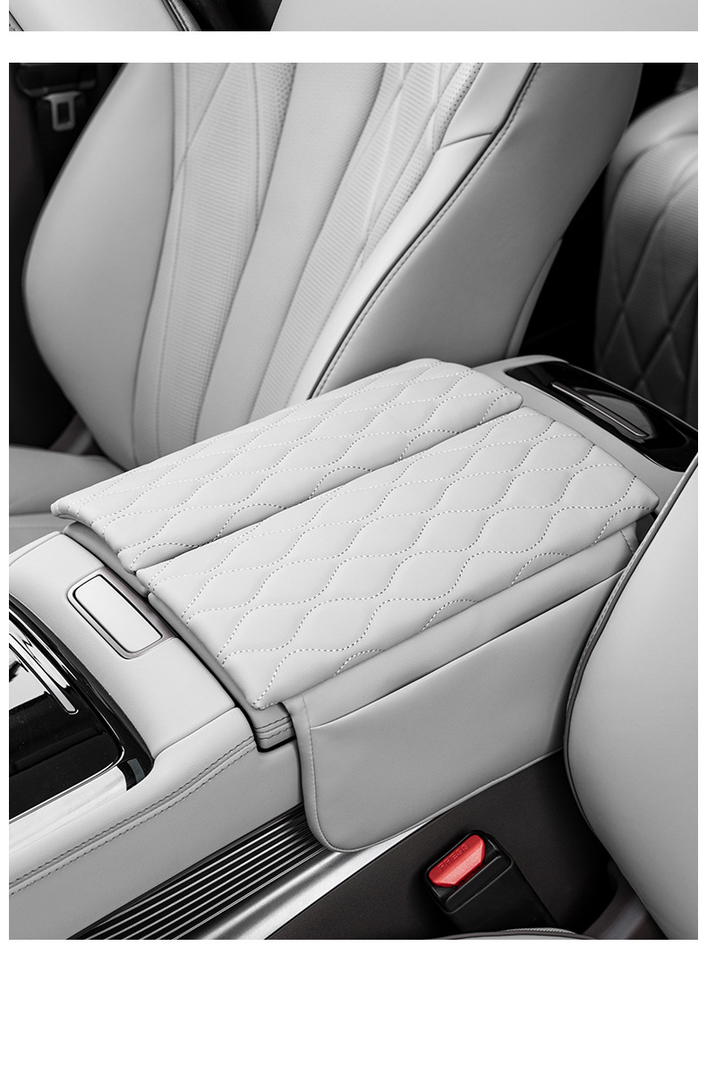 Suitable for Dengshi D9 armrest box protective leather cover central storage booster pad interior accessories decoration products