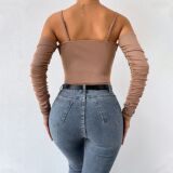 (Трансграничная торговля), летний сексуальный бюстгалтер, майка топ, европейский стиль, с открытой спиной, с лямками