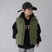 男童马甲2022秋冬装新款韩版面包服中小童加厚保暖休闲儿童外套潮