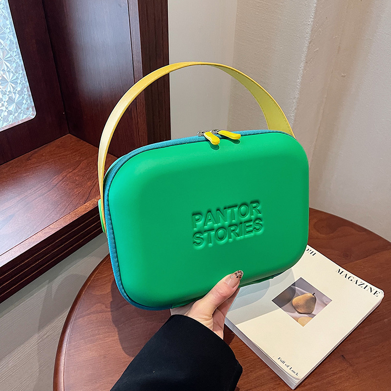 Bolsa de cosméticos portátil de dopamina 2024 nueva moda coreana nicho maleta de viaje de negocios caja de almacenamiento de silicona portátil