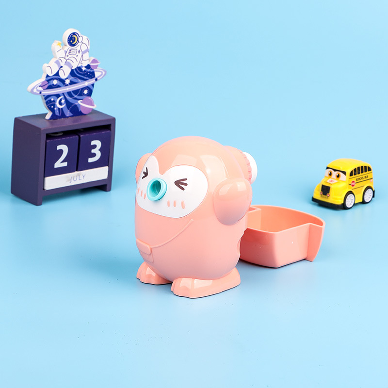 7839 Pingüino Sacapuntas Lápiz de avance y retroceso automático Sacapuntas de estilo de dibujos animados Sacapuntas de manivela para niños
