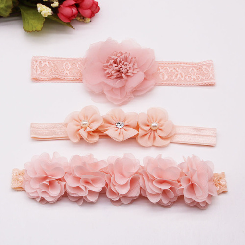 Korean version girls' photo accessories baby girl butterfly bow cute headwear hair clip infant hair tie newborn head flower
