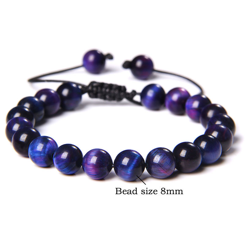 11g Weight Bracelets Classification 1 Piece Quantity Daily Occasion Tiger Eye Material Gradient Color Pattern Unisex Gender Beaded Design Fashion Style 1 Piece Fashion Gradient Color Tiger Eye Beaded Bracelets 6