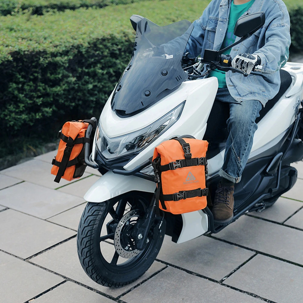 Motorcycle Waterproof Bars Bag Motorcycle Modified Bars Side Bag Quick-release Waterproof Bag Multi-function Large Capacity Car Bag