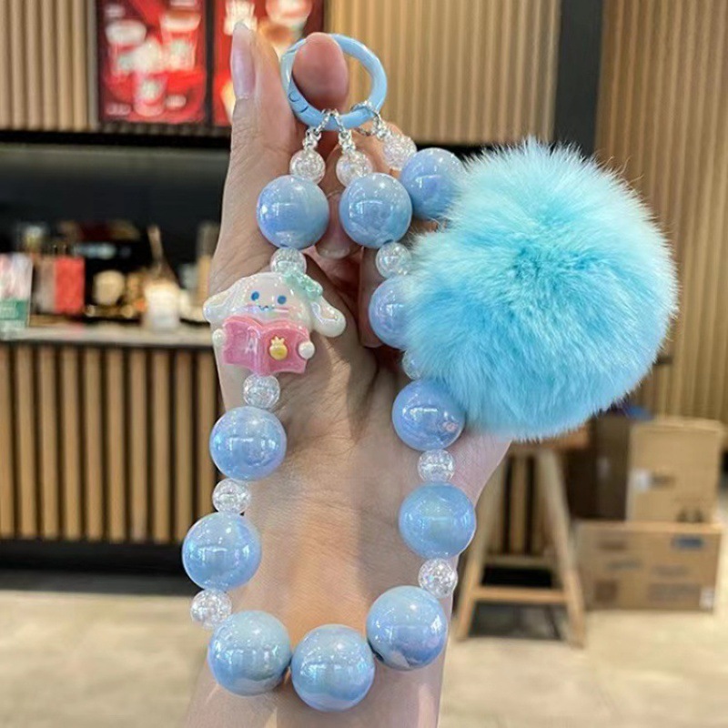 Colgante creativo lindos anillos de cadenas de caja de teléfono móvil accesorios de viento de niña insdiy cuentas de brazalete colgante de llaves