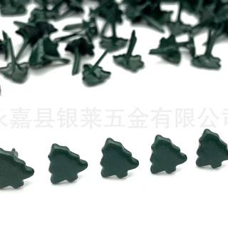 【两脚钉】新款迷你小树两脚钉  金属异形两脚钉